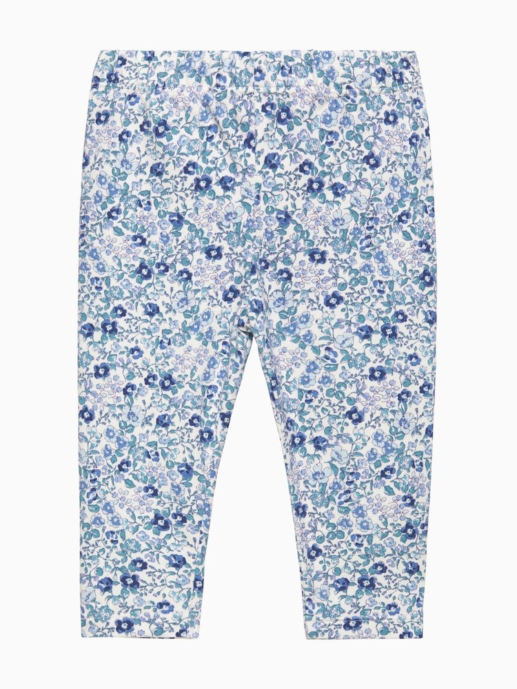 Trotters London Blue Little Liberty Print Betsy Leggings - Image 1 of 3
