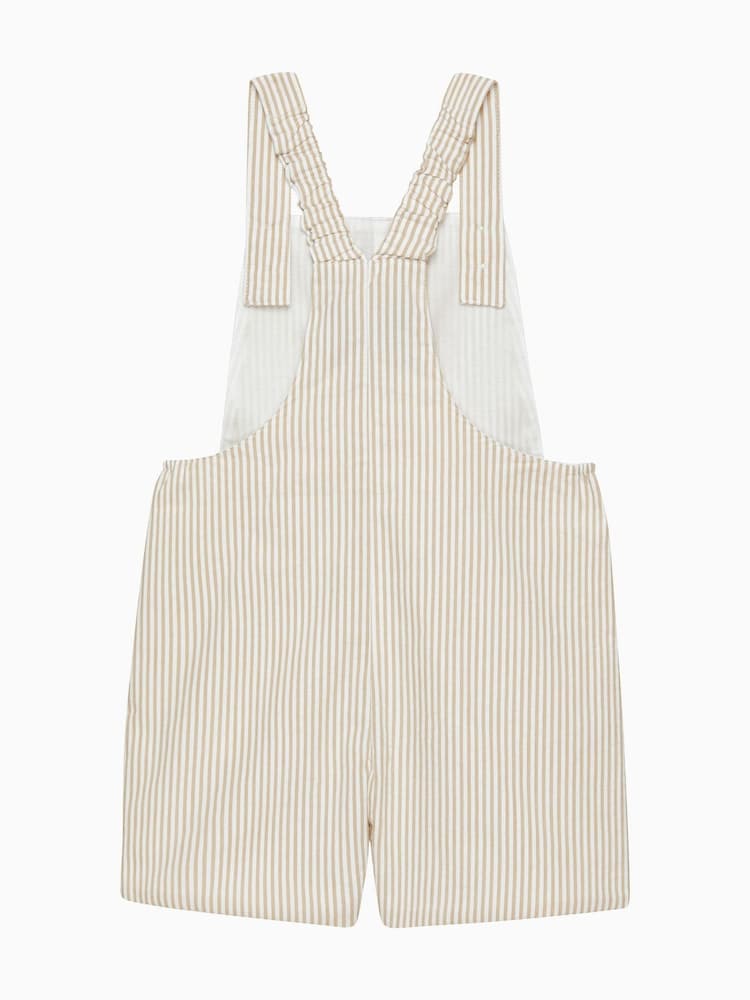 Trotters London Little Natural Farm Alexander Bib 100% Cotton Shorts - Image 2 of 3