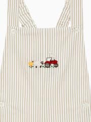 Trotters London Little Natural Farm Alexander Bib 100% Cotton Shorts - Image 3 of 3