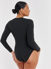 Simply Be Smoothing Long Sleeve Bodysuits 2 Pack - Imagen 2 de 4