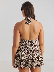 Simply Be Black Halter Neck Swimdress - Image 2 of 4
