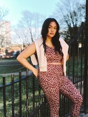 Simply Be Animal Leopard Print Active Leggings - Image 1 of 4