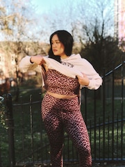 Simply Be Animal Leopard Print Active Leggings - Image 2 of 4