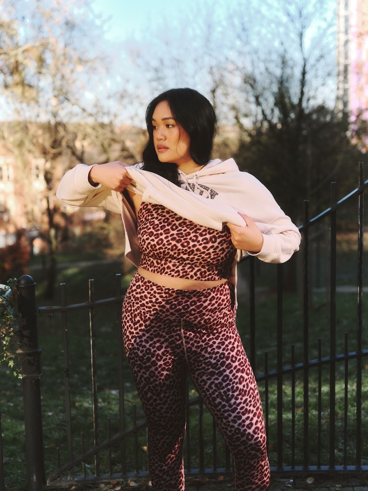 Simply Be Animal Leopard Print Active Leggings - Image 2 of 4
