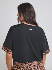 Simply Be Leopard Print Active T-Shirt - Imagen 3 de 4
