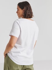 Simply Be Short Sleeve Slash Neck 100% Cotton Tops 3 Pack - Imagen 2 de 4