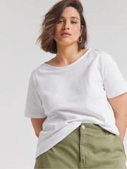 Simply Be Short Sleeve Slash Neck 100% Cotton Tops 3 Pack - Imagen 3 de 4