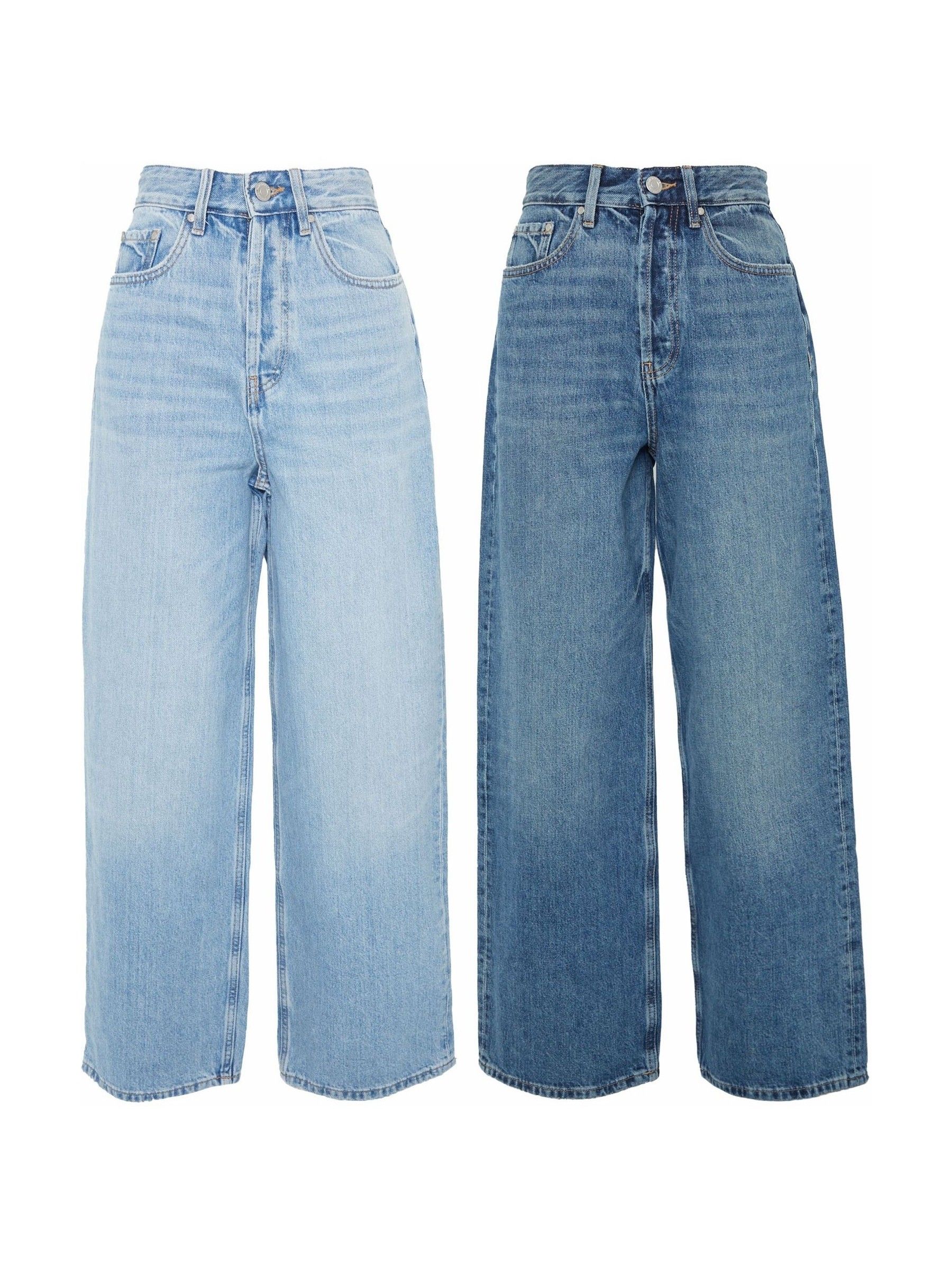 最高級のスーパー Pack 2 Jeans Leg Wide Baggy Blue Threadbare Buy from USA Next パンツ