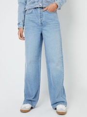 Threadbare Blue Baggy Wide Leg Jeans 2 Pack - Image 2 of 5
