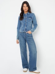Threadbare Mid Blue Baggy Wide Leg Jeans - Image 4 of 5