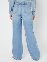Threadbare Blue Baggy Wide Leg Jeans - Image 2 of 4
