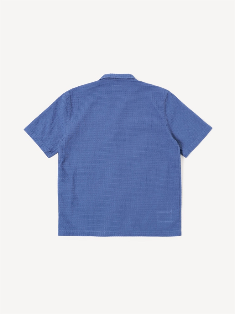 Universal Works Blue Road Regular Fit Delos Shirt - Image 7 of 7