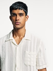 Universal Works Natural Road Regular Fit Reef Shirt - Image 5 of 7