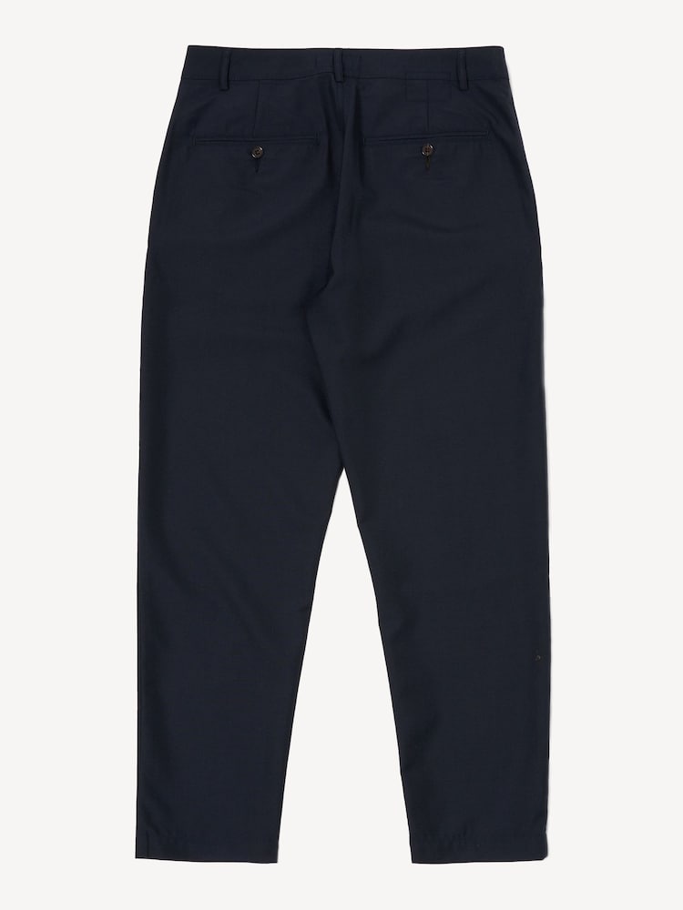 Universal Works Blue Military Chino Tropical Suiting Straight Leg Trousers - Image 8 of 8