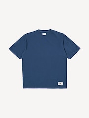 Universal Works Blue Loose T-Shirt Single Jersey - Image 7 of 8