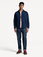 Universal Works Blue Coverall Herringbone Jacket - Image 3 of 6