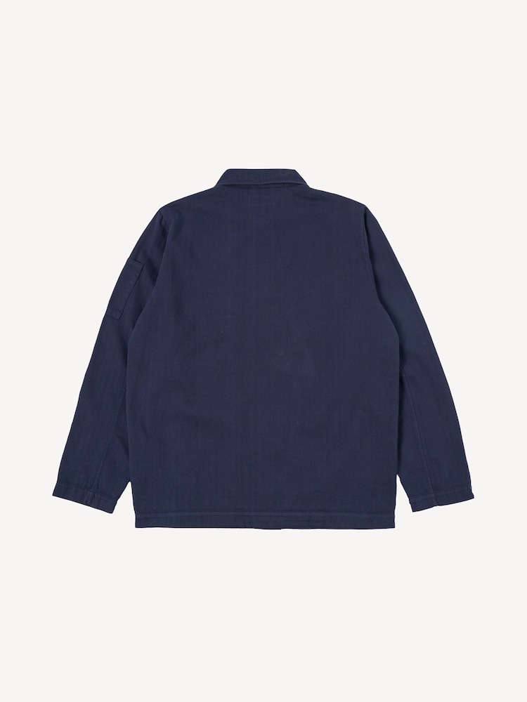 Universal Works Blue Coverall Herringbone Jacket - Image 6 of 6
