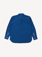 Universal Works Blue Lazy Day Relaxed Fit Washed Seersucker Shirt - Image 2 of 2