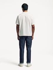 Universal Works Natural Camp Boxy Fit Ecru Gardenia Lycot Shirt - Image 2 of 7