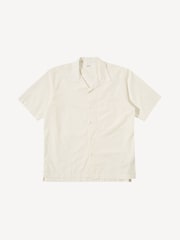 Universal Works Natural Camp Boxy Fit Ecru Gardenia Lycot Shirt - Image 6 of 7