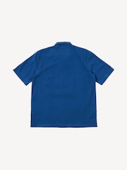 Universal Works Blue Road Regular Fit Washed Seersucker Shirt - Image 2 of 2