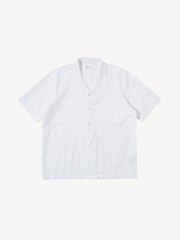 Universal Works White Sal Road Regular Fit Kos Self Stripe Shirt - Image 5 of 6