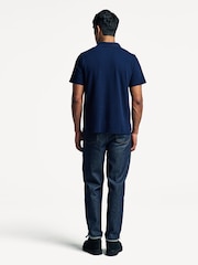 Universal Works Blue Vacation Piquet Polo Shirt - Image 2 of 7