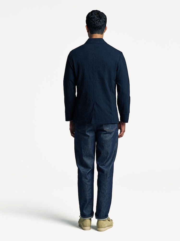 Universal Works Blue Original Bakers Dark Navy Ospina Cotton Chore Jacket - Image 2 of 6