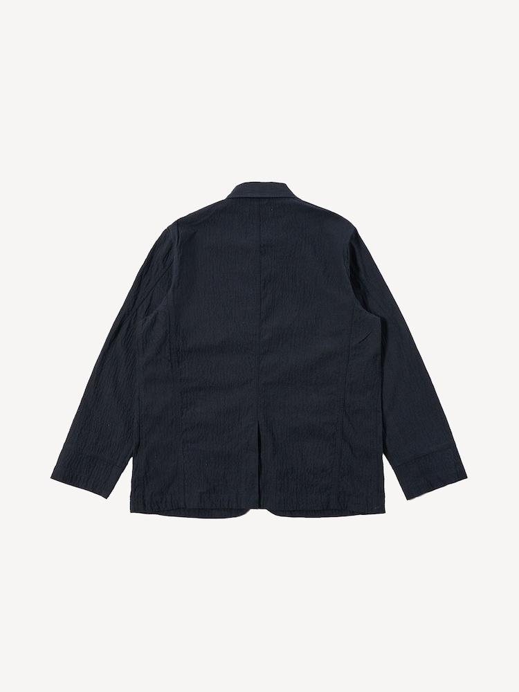 Universal Works Blue Original Bakers Dark Navy Ospina Cotton Chore Jacket - Image 6 of 6