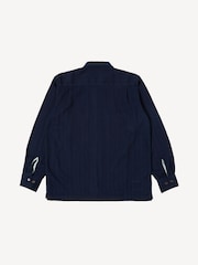 Universal Works Blue Regular Fit Utility Herringbone Rec Shirt - Image 7 of 7