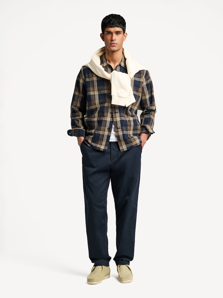 Universal Works Blue Military Twill Straight Leg Chino Trousers - Image 1 of 7