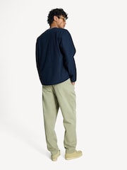 Universal Works Blue Zip Liner Slub Sateen Jacket - Image 2 of 6