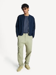 Universal Works Blue Zip Liner Slub Sateen Jacket - Image 3 of 6