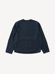 Universal Works Blue Zip Liner Slub Sateen Jacket - Image 6 of 6
