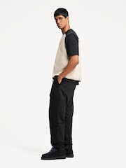Universal Works Black Military Twill Straight Leg Chino Trousers - Image 3 of 8