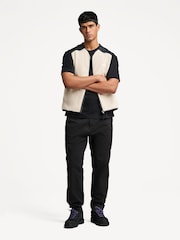 Universal Works Black Military Twill Straight Leg Chino Trousers - Image 4 of 8
