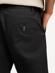Universal Works Black Military Twill Straight Leg Chino Trousers - Image 6 of 8