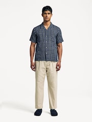 Universal Works Blue Regular Fit Sal Road Check Shirt - Image 3 of 6
