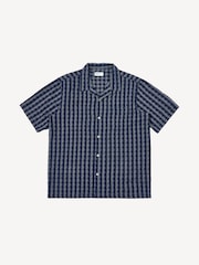 Universal Works Blue Regular Fit Sal Road Check Shirt - Image 5 of 6