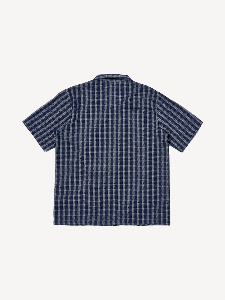 Universal Works Blue Regular Fit Sal Road Check Shirt - Image 6 of 6