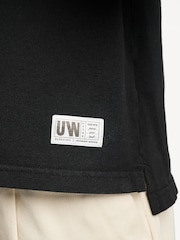 Universal Works Black Vacation Piquet Polo Shirt - Image 6 of 8