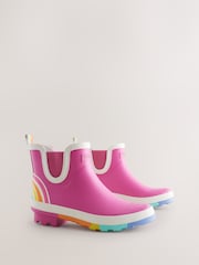 Little Bird by Jools Oliver Pink Adults Rainbow Welly Boots - Image 1 of 6