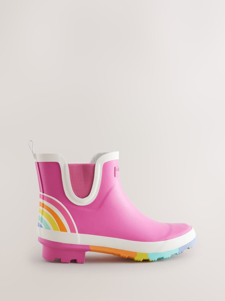 Little Bird by Jools Oliver Pink Adults Rainbow Welly Boots - Image 2 of 6