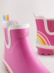 Little Bird by Jools Oliver Pink Adults Rainbow Welly Boots - Image 4 of 6
