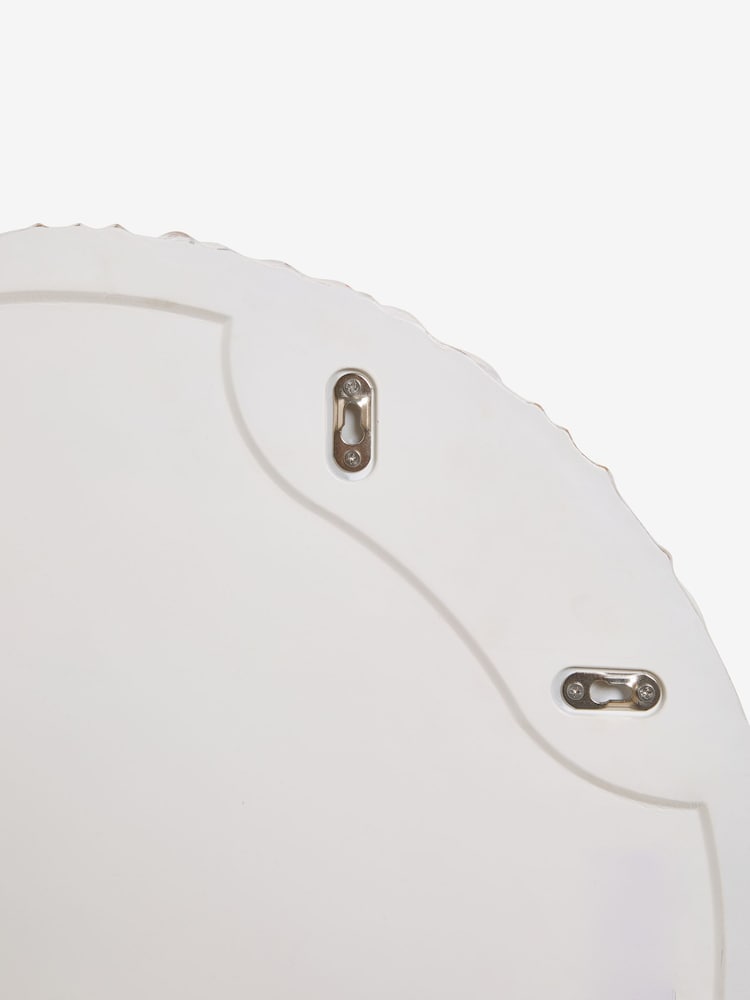 White XL Circle Pleat Texture Wall Plaque - Image 5 of 5 White XL Circle Pleat Texture Wall Plaque - Image 5 of 5