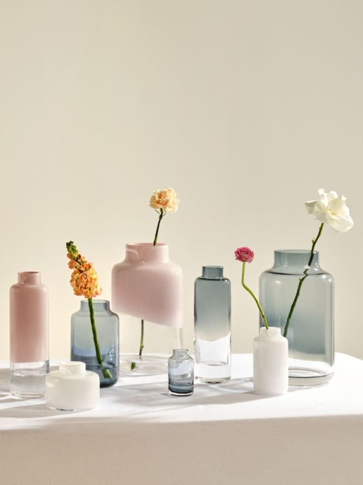 Nude Blue Small Magnolia Vase - Image 2 of 4