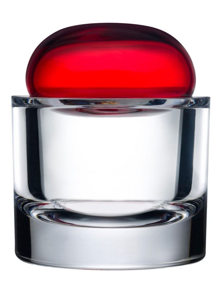 Nude Red Lid Ecrin Small lidded Vessel Trinket Jar - Image 2 of 5