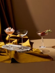 Nude Set of 2 Clear Hepburn Coupe Glasses - Image 5 of 9