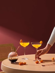 Nude Set of 2 Clear Hepburn Coupe Glasses - Image 8 of 9