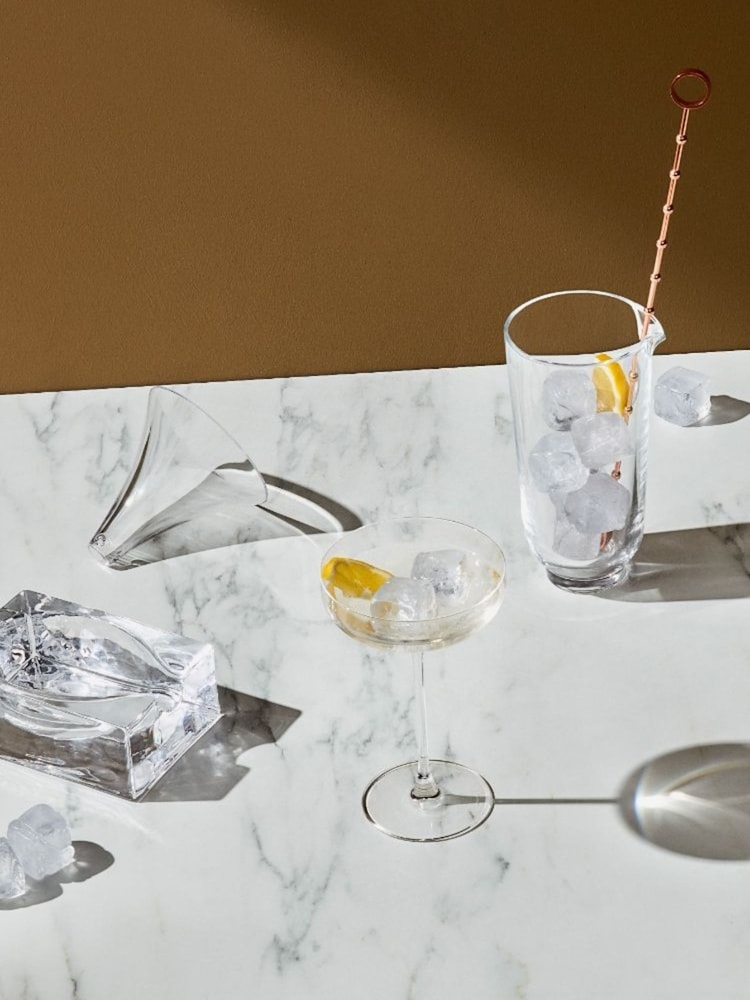 Nude Clear Hepburn Mixing Glass with Metal Stirrer - Image 6 of 6